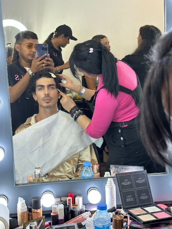 Men Grooming makeup portfolio category by Sana Kinaan Dubai